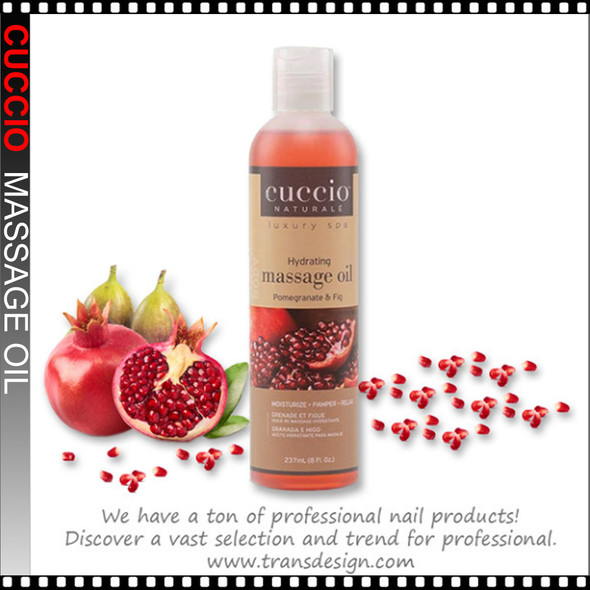 CUCCIO Hydrating Massage Oil Pomegranate & Fig 8oz.